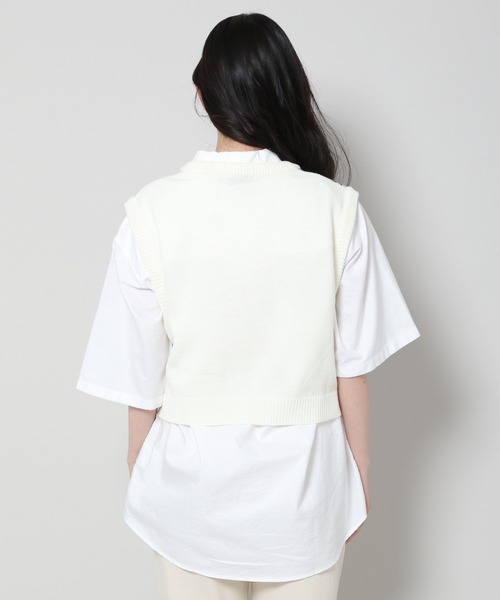 ALAND（エーランド）の「3.3Field Trip／ダイヤモンドニットベスト 2285580（ベスト・レディース・ライトグリーン/ラベンダー・FREE）」の10枚目の写真