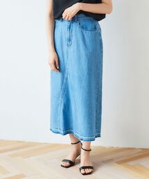 le.coeur blanc | デニムトラペーズスカート(デニムスカート)