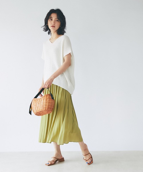 VIOLAd'ORO(ヴィオラドーロ)の「VIOLAd'ORO/ヴィオラドーロ ポイントハンドルラタンバッグ(かごバッグ・レディース・キャメル・FREE)」の6枚目の写真