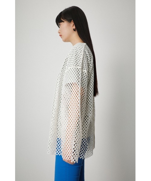 AZUL by moussy(アズールバイマウジー)の「2WAY MESH PULLOVER/2WAYメッシュプルオーバー(Tシャツ/カットソー・レディース・オフホワイト/イエロー系その他/ブラック・FREE)」の21枚目の写真
