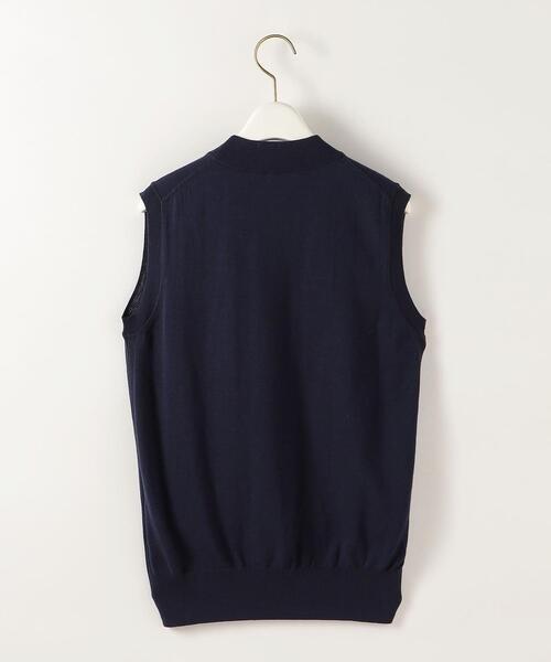 Steven Alan スティーブンアラン コットンシルクニットベスト 8218-105-0226 ネイビー steven alan - Steven Alan スティーブンアラン コットンシルクニット