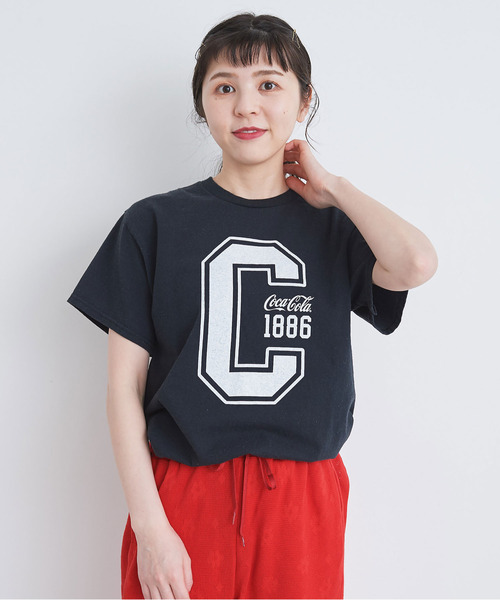 CHILD WOMAN(チャイルドウーマン)の「コカ・コーラコラボ 半袖Tシャツ(Tシャツ/カットソー・レディース・ブラック/レッド/サックスブルー/ピンク・FREE)」の19枚目の写真