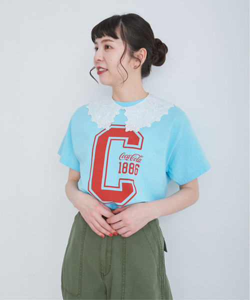 CHILD WOMAN(チャイルドウーマン)の「コカ・コーラコラボ 半袖Tシャツ(Tシャツ/カットソー・レディース・ブラック/レッド/サックスブルー/ピンク・FREE)」の15枚目の写真