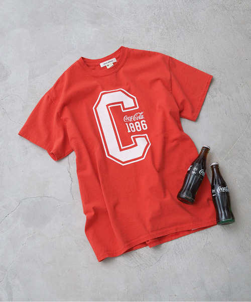 CHILD WOMAN(チャイルドウーマン)の「コカ・コーラコラボ 半袖Tシャツ(Tシャツ/カットソー・レディース・ブラック/レッド/サックスブルー/ピンク・FREE)」の5枚目の写真