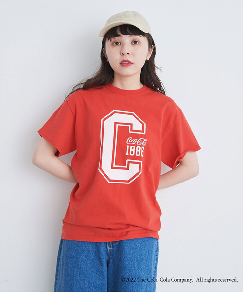 CHILD WOMAN(チャイルドウーマン)の「コカ・コーラコラボ 半袖Tシャツ(Tシャツ/カットソー・レディース・ブラック/レッド/サックスブルー/ピンク・FREE)」の8枚目の写真