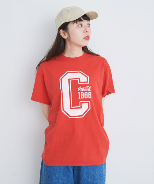 CHILD WOMAN(チャイルドウーマン)の「コカ・コーラコラボ 半袖Tシャツ(Tシャツ/カットソー・レディース・ブラック/レッド/サックスブルー/ピンク・FREE)」の9枚目の写真