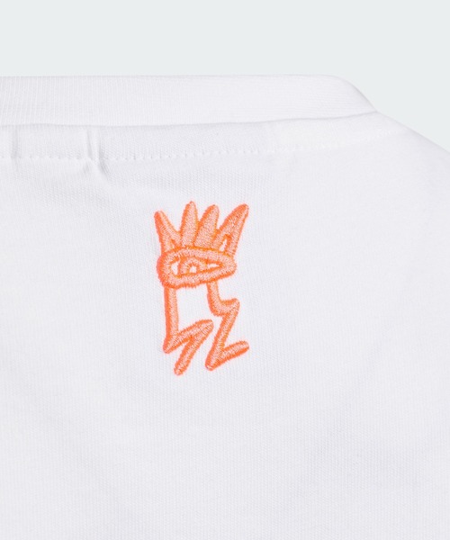 adidas(アディダス)の「ラブ ユナイツ トレフォイル 半袖Tシャツ / アディダスオリジナルス(キッズ/子供用)(Tシャツ/カットソー・キッズ・パープル/ホワイト・130/160/170/150/140)」の4枚目の写真