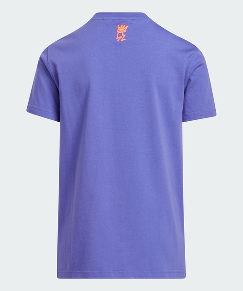 adidas(アディダス)の「ラブ ユナイツ トレフォイル 半袖Tシャツ / アディダスオリジナルス(キッズ/子供用)(Tシャツ/カットソー・キッズ・パープル/ホワイト・130/160/170/150/140)」の7枚目の写真