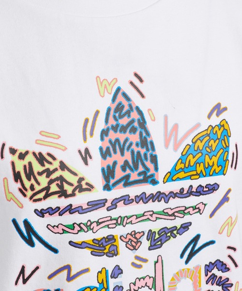 adidas(アディダス)の「ラブ ユナイツ トレフォイル 半袖Tシャツ / アディダスオリジナルス(キッズ/子供用)(Tシャツ/カットソー・キッズ・パープル/ホワイト・130/160/170/150/140)」の6枚目の写真