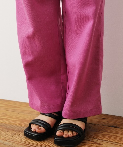 RODEO CROWNS WIDE BOWL（ロデオクラウンズワイドボウル）の「Natuly Linen リラックスパンツ（その他パンツ・レディース・ライトベージュ/ブラック/ダークオレンジ/ピンク・FREE）」の19枚目の写真