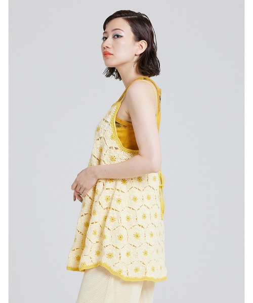 Little sunny bite（リトルサニーバイト）の「60's knit dress（その他トップス・レディース・ブルー/オレンジ/クリーム・FREE）」の4枚目の写真