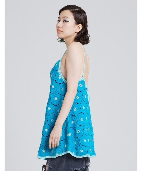 Little sunny bite（リトルサニーバイト）の「60's knit dress（その他トップス・レディース・ブルー/オレンジ/クリーム・FREE）」の6枚目の写真