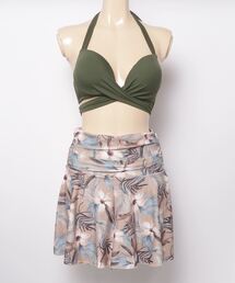 SunriseShell（サンライズシェル）の「【ムラサキスポーツ限定】DEFIANCE/ディファイアンス クロスワイヤービキニ 3点セット ボタニカル柄 花柄 ショートパンツ付き SRS-22G（水着）」