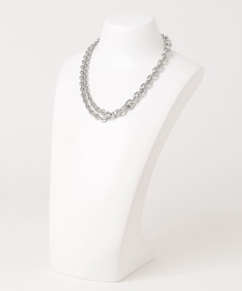 LEGENDA（レジェンダ）の「Mantel Double Chain Necklace  ～Japan Made～ ＊（ネックレス・メンズ・シルバー・FREE）」の2枚目の写真