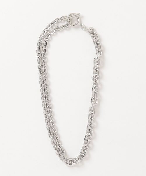 LEGENDA（レジェンダ）の「Mantel Double Chain Necklace  ～Japan Made～ ＊（ネックレス・メンズ・シルバー・FREE）」の13枚目の写真