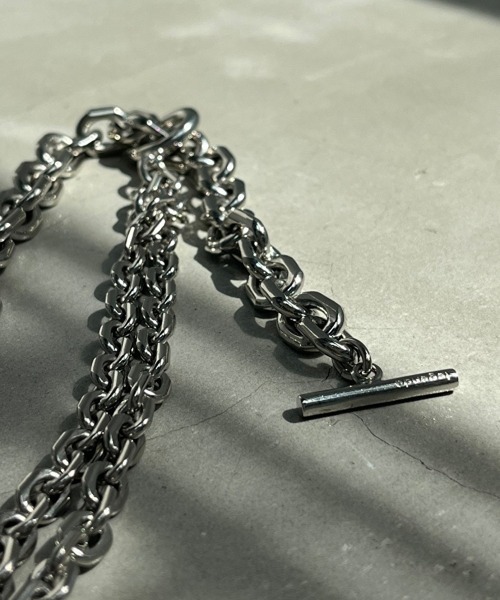 LEGENDA（レジェンダ）の「Mantel Double Chain Necklace  ～Japan Made～ ＊（ネックレス・メンズ・シルバー・FREE）」の9枚目の写真