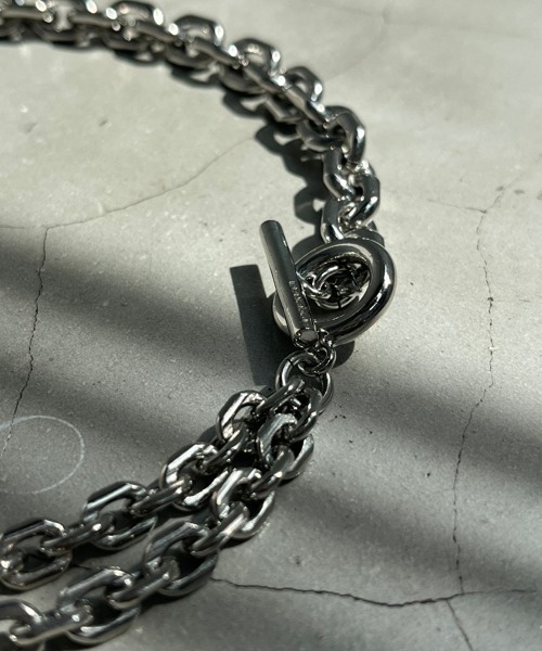 LEGENDA（レジェンダ）の「Mantel Double Chain Necklace  ～Japan Made～ ＊（ネックレス・メンズ・シルバー・FREE）」の10枚目の写真
