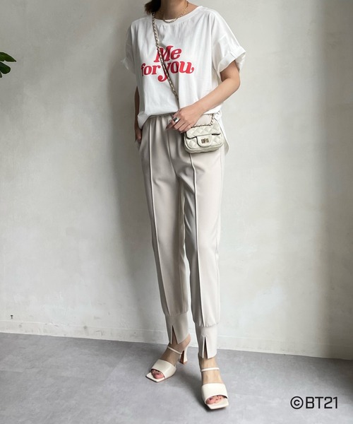 BT21(ビーティーイシビル)の「【BT21】KOYA Tシャツ(Tシャツ/カットソー・レディース・オフホワイト・FREE)」の2枚目の写真