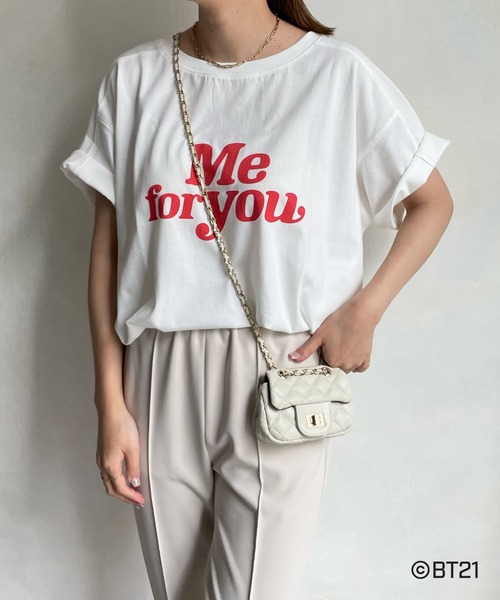 BT21(ビーティーイシビル)の「【BT21】KOYA Tシャツ(Tシャツ/カットソー・レディース・オフホワイト・FREE)」の4枚目の写真