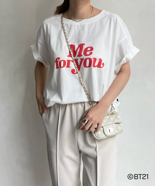BT21(ビーティーイシビル)の「【BT21】KOYA Tシャツ(Tシャツ/カットソー・レディース・オフホワイト・FREE)」の5枚目の写真