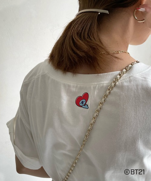 BT21(ビーティーイシビル)の「【BT21】KOYA Tシャツ(Tシャツ/カットソー・レディース・オフホワイト・FREE)」の12枚目の写真