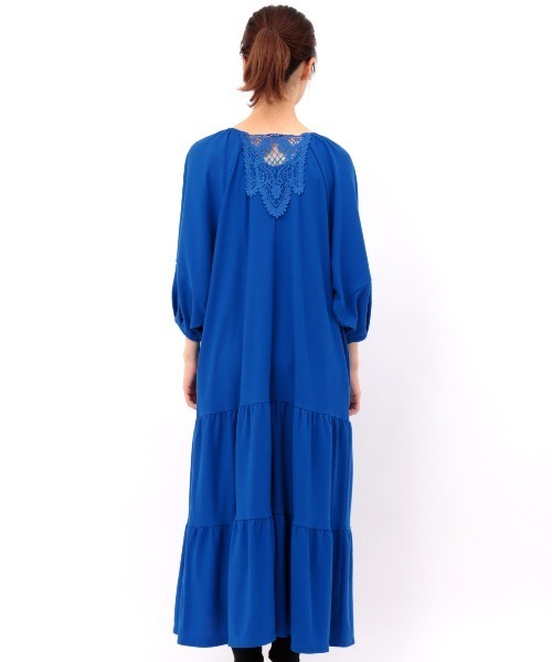 チチカカ（チチカカ）の「2WAY袖ボリュームティアードワンピース（ワンピース・レディース・ブラック/ブルー/ライトグリーン・FREE）」の16枚目の写真