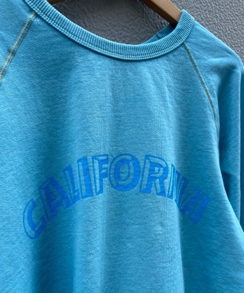MIXTA(ミクスタ)の「MIXTA/ミクスタ "CALIFORNIA" CREW NECK SWEAT RAGRAN(スウェット・レディース・ライトブルー/ダークブラウン・X-SMALL)」の4枚目の写真
