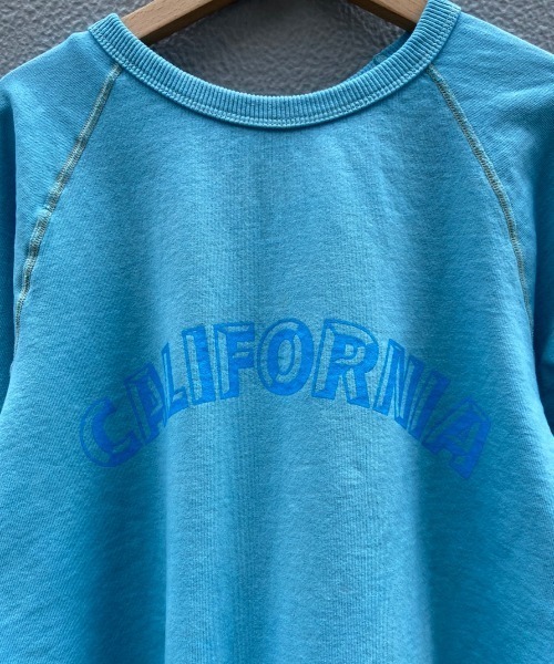 MIXTA(ミクスタ)の「MIXTA/ミクスタ "CALIFORNIA" CREW NECK SWEAT RAGRAN(スウェット・レディース・ライトブルー/ダークブラウン・X-SMALL)」の5枚目の写真