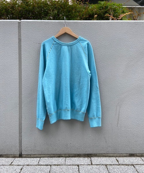 MIXTA(ミクスタ)の「MIXTA/ミクスタ "CALIFORNIA" CREW NECK SWEAT RAGRAN(スウェット・レディース・ライトブルー/ダークブラウン・X-SMALL)」の6枚目の写真