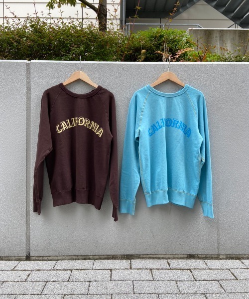 MIXTA(ミクスタ)の「MIXTA/ミクスタ "CALIFORNIA" CREW NECK SWEAT RAGRAN(スウェット・レディース・ライトブルー/ダークブラウン・X-SMALL)」の10枚目の写真