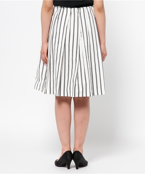 DISCOAT（ディスコート）の「【Discoat】ダンプストライプスカート（スカート・レディース・ホワイト/カーキ・ﾌﾘ-）」の5枚目の写真