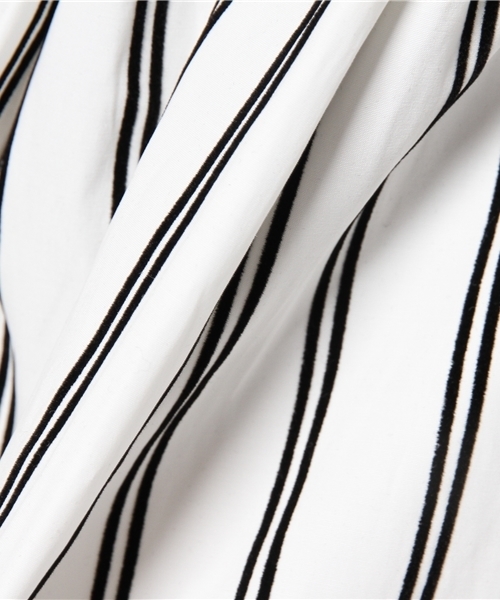 DISCOAT（ディスコート）の「【Discoat】ダンプストライプスカート（スカート・レディース・ホワイト/カーキ・ﾌﾘ-）」の8枚目の写真