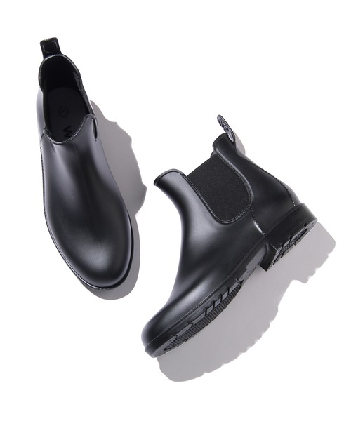 Wpc.(ダブリュピーシー)の「【Wpc.】サイドゴアレインブーツ(レインシューズ・レディース・ブラック/ダークブラウン・L/M/S)」の8枚目の写真