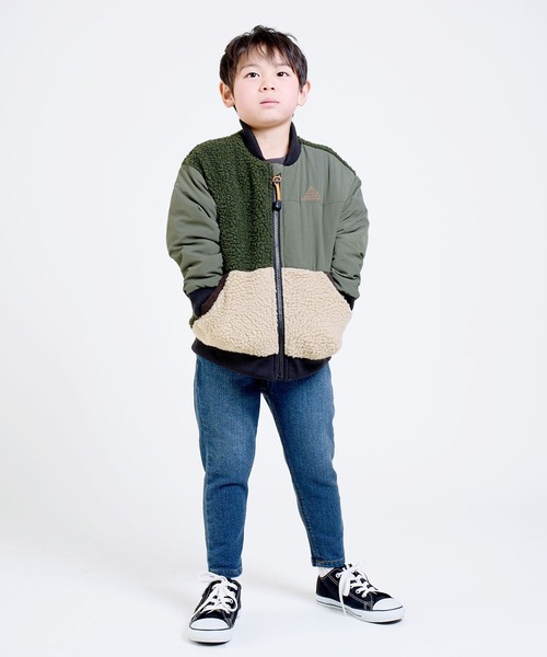 DILASH(ディラッシュ)の「タフタボアリバーシブルジャケット(その他アウター・キッズ・グレー/カーキ・130/90/140/110/100/120/80)」の6枚目の写真