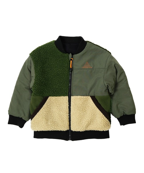 DILASH(ディラッシュ)の「タフタボアリバーシブルジャケット(その他アウター・キッズ・グレー/カーキ・130/90/140/110/100/120/80)」の9枚目の写真