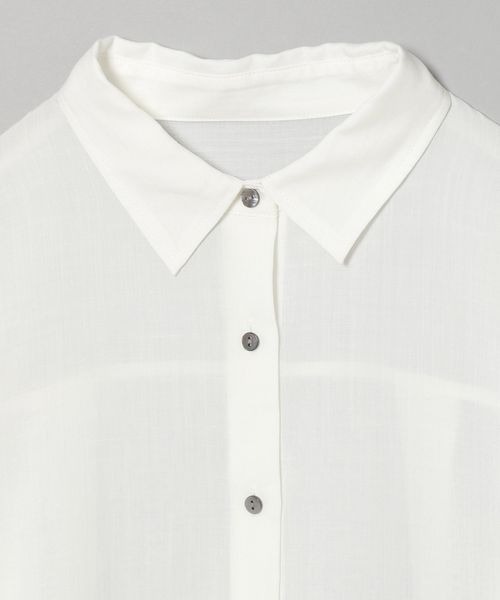 JEANASIS（ジーナシス）の「TリネンレギュラーシャツLS/347307（シャツ/ブラウス・レディース・ホワイト/ブラック/オレンジ/グリーン系その他・FREE）」の13枚目の写真