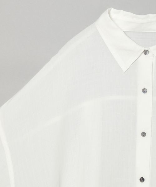 JEANASIS（ジーナシス）の「TリネンレギュラーシャツLS/347307（シャツ/ブラウス・レディース・ホワイト/ブラック/オレンジ/グリーン系その他・FREE）」の14枚目の写真