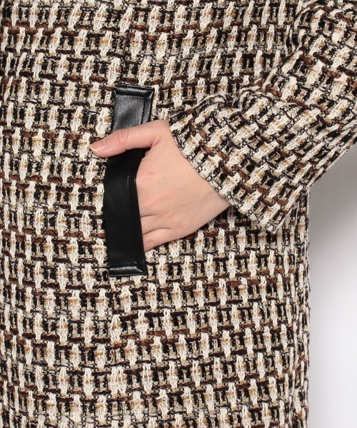 allureville（アルアバイル）の「ゴールドラメツイードステンカラー