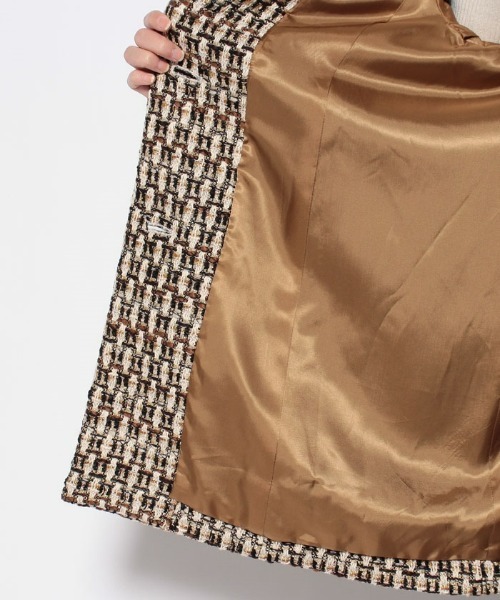 allureville（アルアバイル）の「ゴールドラメツイードステンカラー