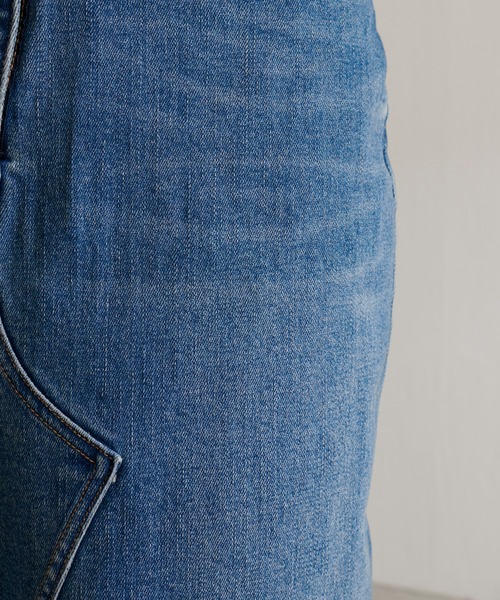 COLLAGE GALLARDAGALANTE(コラージュガリャルダガランテ)の「スランティングスカート/Q.anos/キュアノス(デニムスカート・レディース・ブルー・1/0)」の17枚目の写真