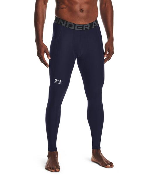 UNDER ARMOUR(アンダーアーマー)の「UAヒートギアアーマー レギンス(トレーニング/メンズ)(レギンス/スパッツ・メンズ・ブラック/ホワイト/ダークネイビー/ダークグレー・L/S/M/XXL/XL/3XL)」の4枚目の写真