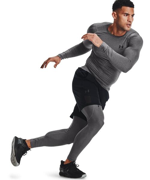 UNDER ARMOUR(アンダーアーマー)の「UAヒートギアアーマー レギンス(トレーニング/メンズ)(レギンス/スパッツ・メンズ・ブラック/ホワイト/ダークネイビー/ダークグレー・L/S/M/XXL/XL/3XL)」の7枚目の写真