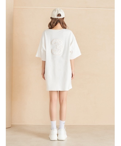 Darich(ダーリッチ)の「ボックスDRビッグTシャツ(Tシャツ/カットソー・レディース・ホワイト/ピンク/モカ・FREE)」の7枚目の写真