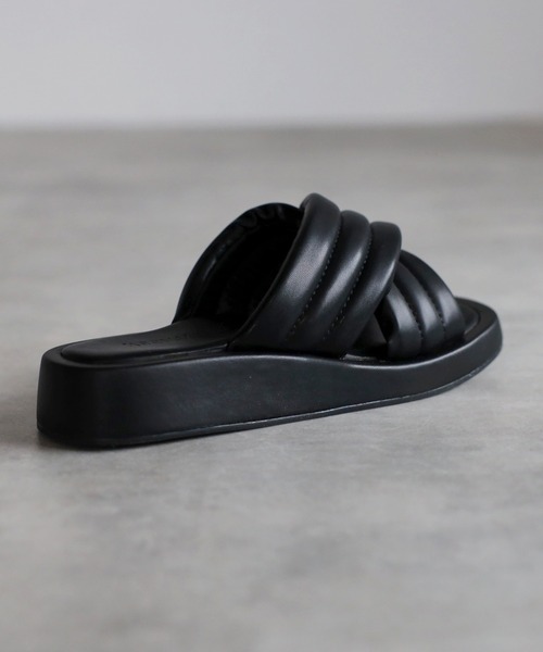 Bonjour Sagan(ボンジュールサガン)の「クロスストラップクッションサンダル(サンダル・レディース・ブラック・S/M/L)」の12枚目の写真