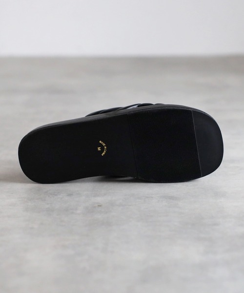 Bonjour Sagan(ボンジュールサガン)の「クロスストラップクッションサンダル(サンダル・レディース・ブラック・S/M/L)」の13枚目の写真