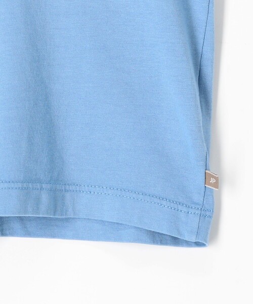 JAMES PERSE(ジェームスパース)の「ベビー スキッパーカラー ハーフスリーブプルオーバー ILJ3017(Tシャツ/カットソー・キッズ・ホワイト/ダークブルー・4/05/06)」の7枚目の写真