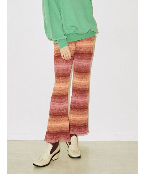 jouetie（ジュエティ）の「グラデーションニットパンツ（その他パンツ・レディース・ピンク/イエロー/グリーン/ブルー・MEDIUM）」の4枚目の写真