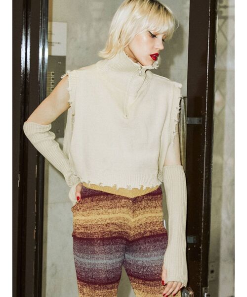 jouetie（ジュエティ）の「グラデーションニットパンツ（その他パンツ・レディース・ピンク/イエロー/グリーン/ブルー・MEDIUM）」の15枚目の写真