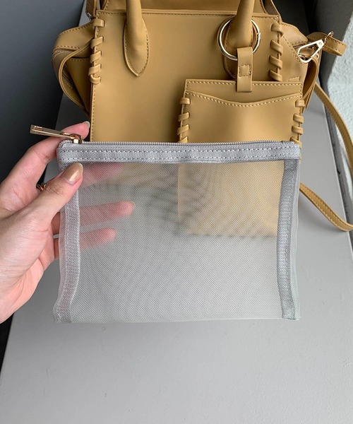 CAPRICIEUX LE'MAGE(カプリシューレマージュ)の「スマホショルダー3セットバッグ(ハンドバッグ・レディース・ブラウン/オフホワイト/イエロー/ベージュ/ブラック・FREE)」の8枚目の写真