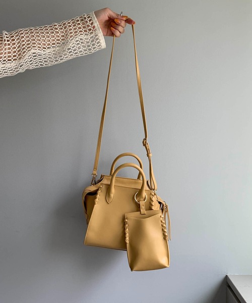 CAPRICIEUX LE'MAGE(カプリシューレマージュ)の「スマホショルダー3セットバッグ(ハンドバッグ・レディース・ブラウン/オフホワイト/イエロー/ベージュ/ブラック・FREE)」の17枚目の写真